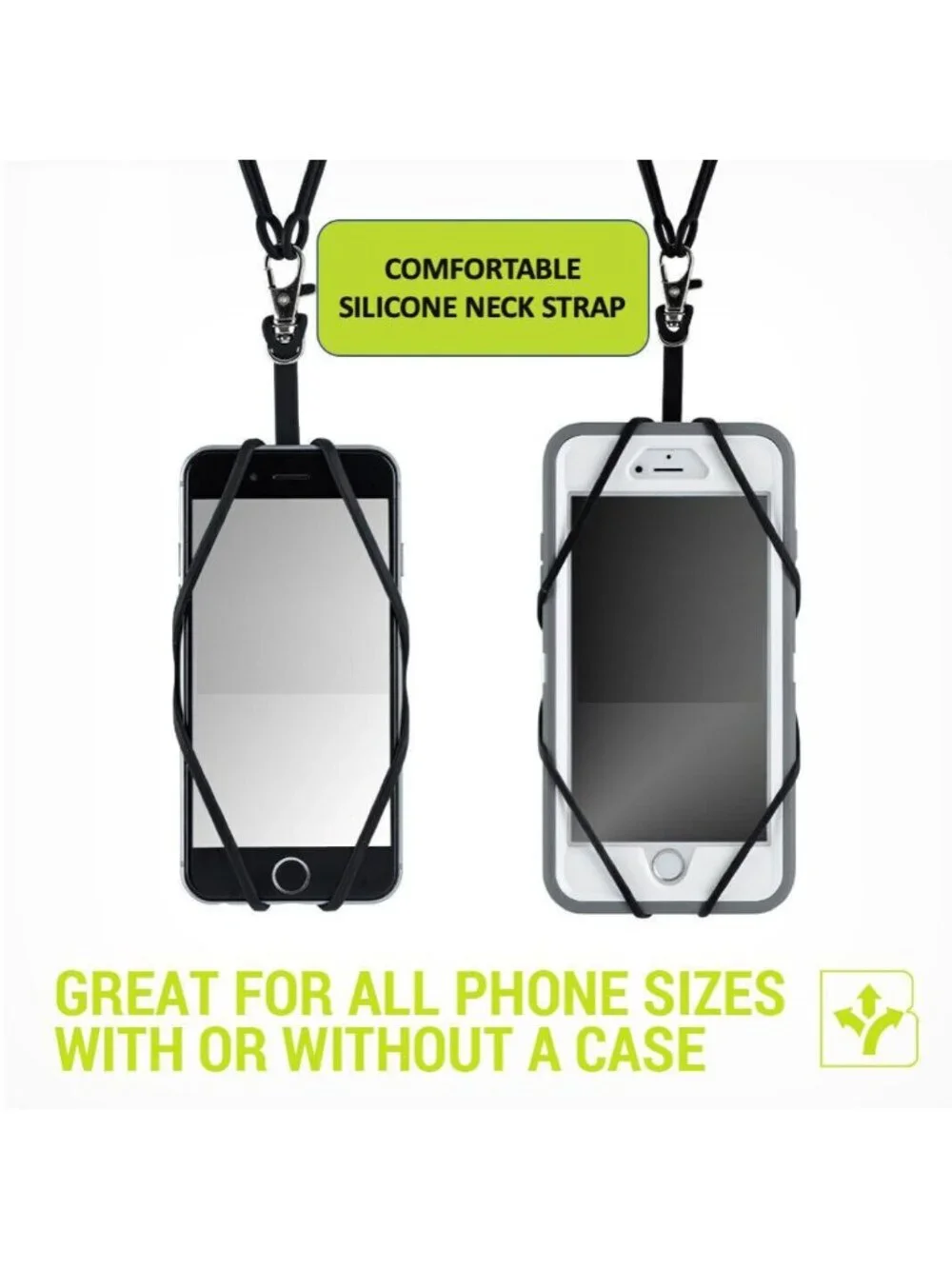 ⭐Cell Phone Lanyard Universal Neck Phone Holder Silicone Cord Holder With Ring